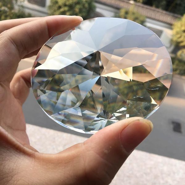 

80mm crystal prism suncatcher chandelier pendant glass art diy hanging ufo disc arrow head cut tree ornament h bbyiwu