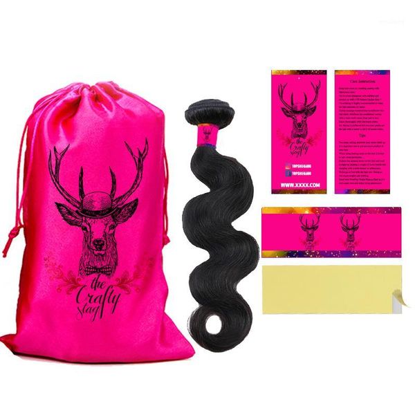 

gift wrap custom hair extension bundles packaging sets,human virgin adhesive stickers,price paper hang tags,satin bags1