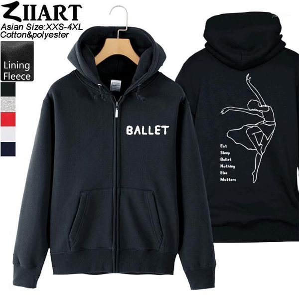 

ballet elegant dancer eat sleep ballet nothing else matters man boy coat full zip hoodie fleece hooded jacket autumn ziiart1, Black;brown