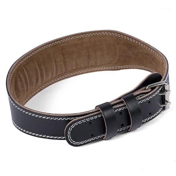 

waist support 105-130cm adjustable leather weightlifting belt gym wide wrap training weight lifting brace straps1, Black;gray