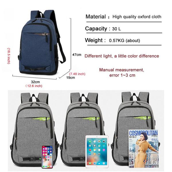 

usb нового досуг спорт бизнес рюкзак mens ноутбук сумка студентой schoolbag дама ежедневно рюкзак usb новых bbymlq alice_bag