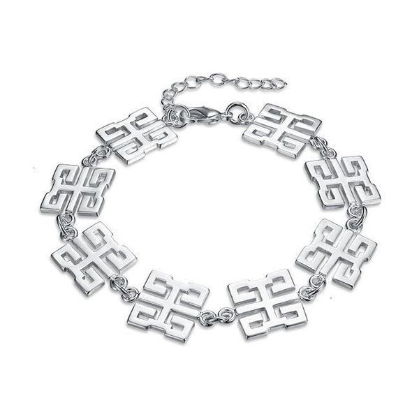 

factory8mt6girls plated quatitylobster chainsterling clasp spb644;fashion high hand women's 925 silver link, chain brac