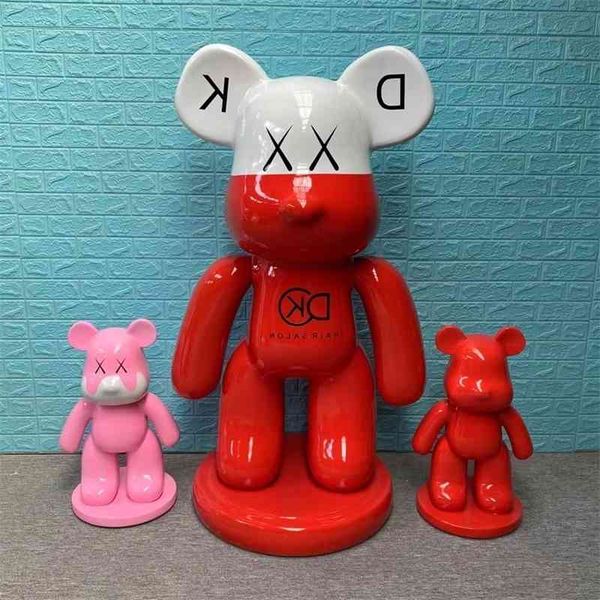 

33violent bear ornaments hairdressing shop clothing door bar net red landing living room large doll meichen
