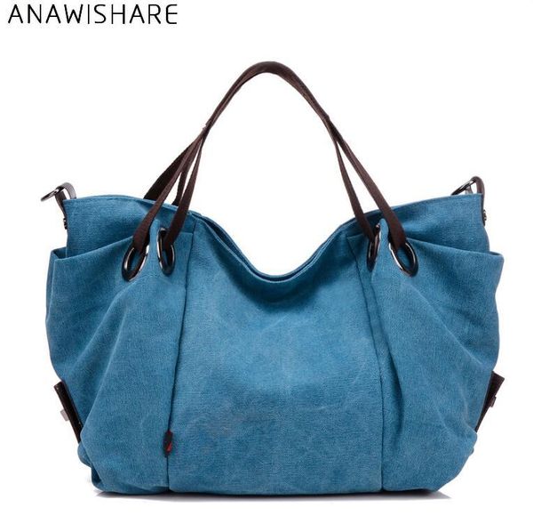 

anawishare women shoulder bags canvas large handbags casual crossbody bag for women messenger bag bolsa feminina bolsos mujer