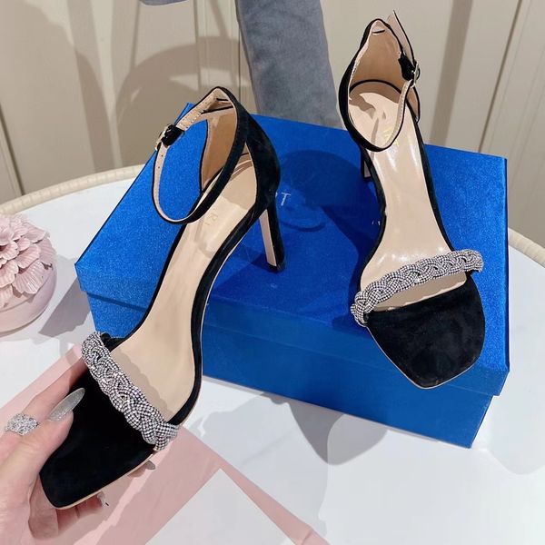 

classics heels designer womens slippers sandals for women fashion high heel 7.5cm slides beach wedding dress shoes alphabet lady sandal leat, Black