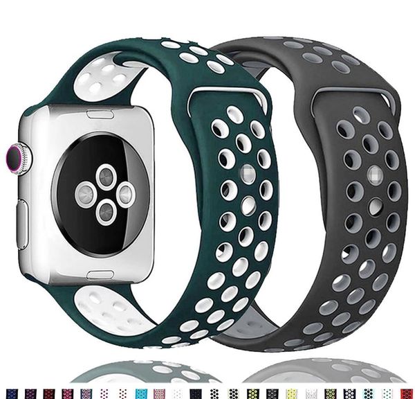 

4 wrist mmbreathable 40 series iwatch 6 sile se watch band 38mm 3 sport 42mm strap 44mm for bracelet 40mm 44 5 belt 42 jllbh