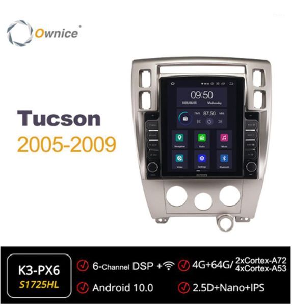 

car audio ownice octa 8 core android 10.0 radio forhyundai tucson 2005-2009 auto multimedia video gps player head unit 4g lte1