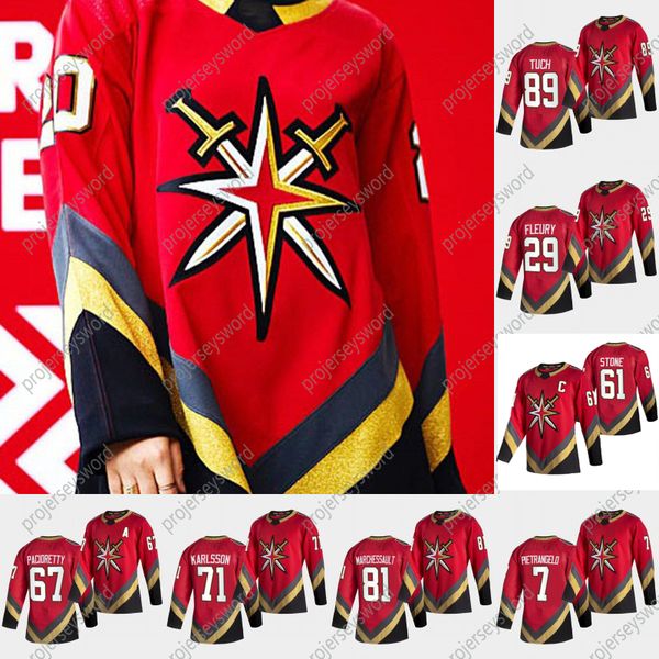 

2021 reverse retro mark stone jersey c patch vegas golden knights alex pietrangelo william karlsson max pacioretty ryan reaves reilly smith, Black;red