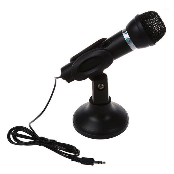 

omnidirectional lappc computer 3.5mm network stand mini mini phone mike black1