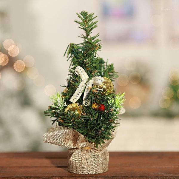 

christmas decorations mini artificial tree deskpine needle plastic winter ornament1