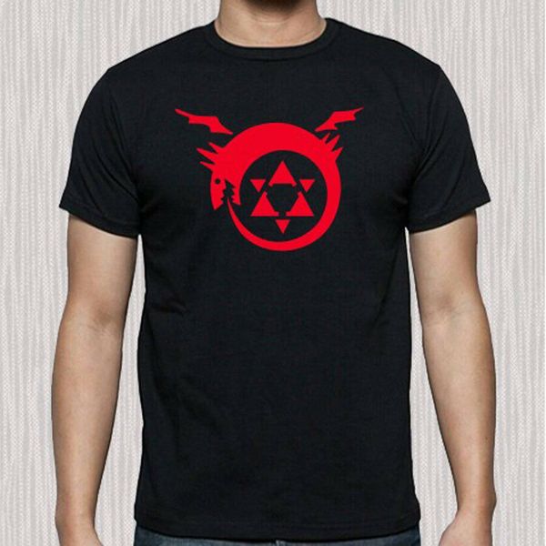 

new full metal alchemist homonculus logo black t shirt size s to 3xl summer short sleeves t shirt tee sport hooded sweatshirt hoodie