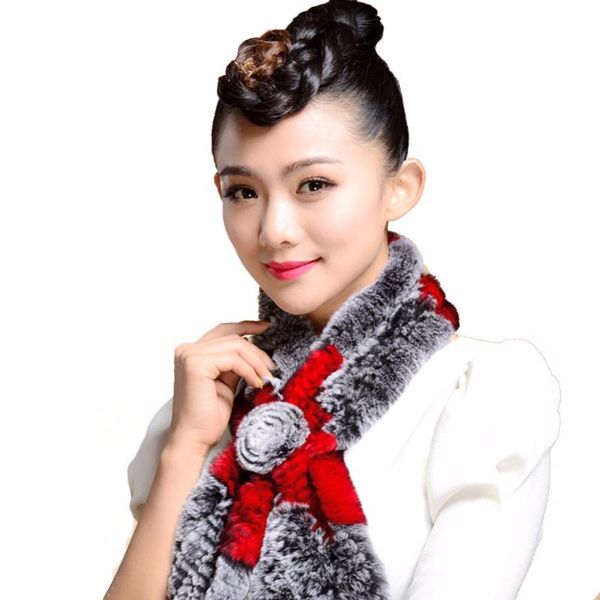 

scarves winter warm scarf for women natural fur plus size wrap cape shawl girls warmth neck protect fashion brand, Blue;gray