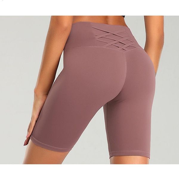 

women sport fitness leggings half high waist quick dry skinny bike short leggings elastic casual leggings cycling accessories#25, Black