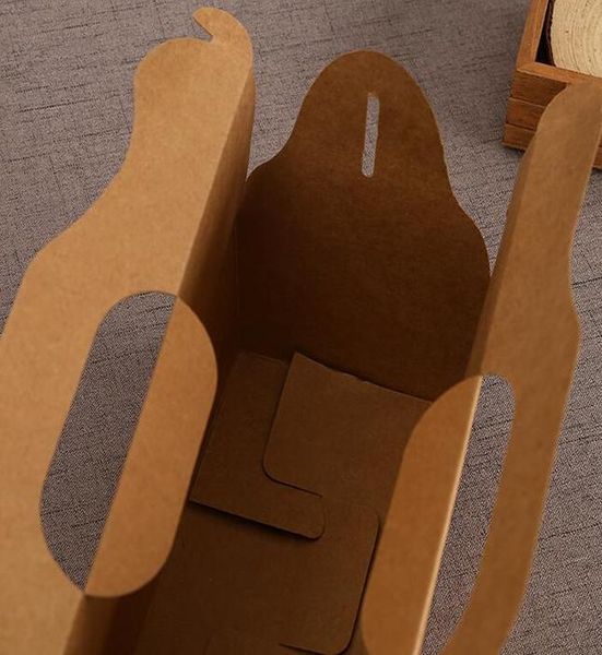 

50 шт черный kraft white paper box упаковка с ручкой прямоугольник чашки торт подарочные коробки macaron кекс свадебные украшения jllcxb ffs