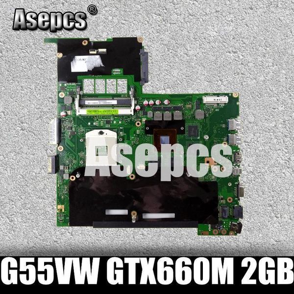 

asepcs g55vw lapmotherboard gtx660m 2gb for g55vw g55v test mainboard motherboard test 100% ok1