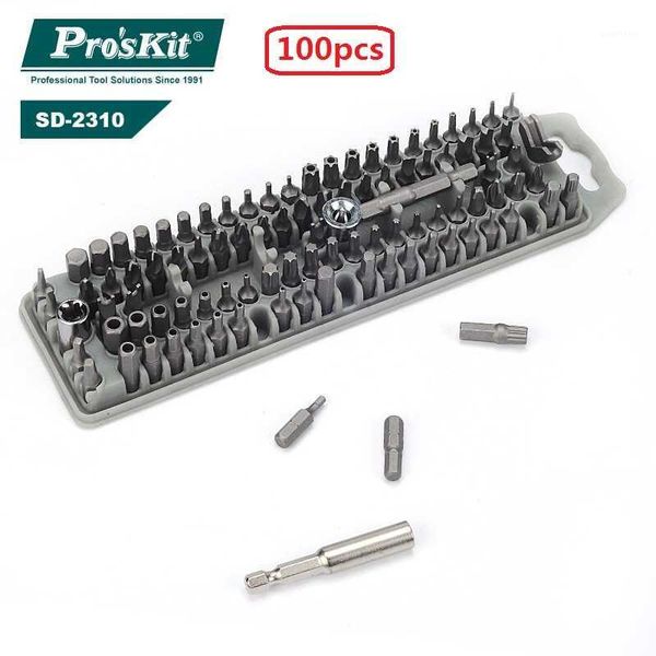 

pro'skit sd-2310 assorted electric screwdriver bits 100pcs crewdriver exchange bits for diy ratchet power tool steel1