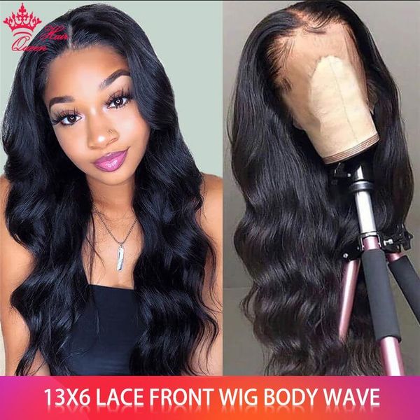 

brazilian virgin hair body wave wig 13x6 lace front wig with baby hair pre plucked body wave lace front human hair wigs, Black;brown