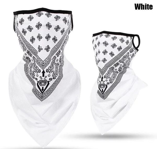 

fashion ice silk sport bandana triangle pendant face mask tube scarf neck legging cover fishing headband jllhtx xjfshop, Black