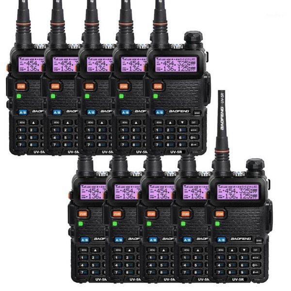 

10pcs new black baofeng uv-5r walkietalkie 136-174&400-520mhz two way radio stock in spain-ship by letter-only 3 days recieve1