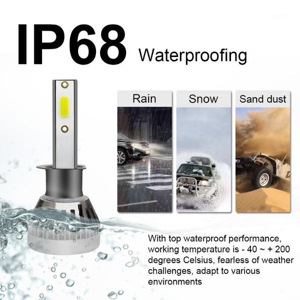 

2pcs mini car headlights led h7 h4 h11 h1 h8 h9 9005 3 9006 4 9012 fog lights lamp auto bulbs 36w 6000lm 9v-36v