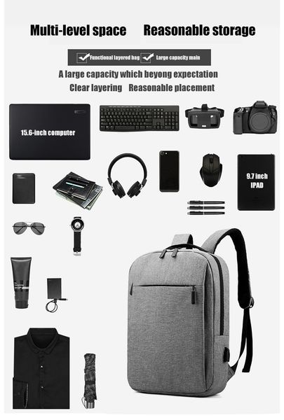 

2020mens backpacks 15.6 inch lapbackpacks usb charging large capacity school backpack travel daypacks mochila shoulder bags