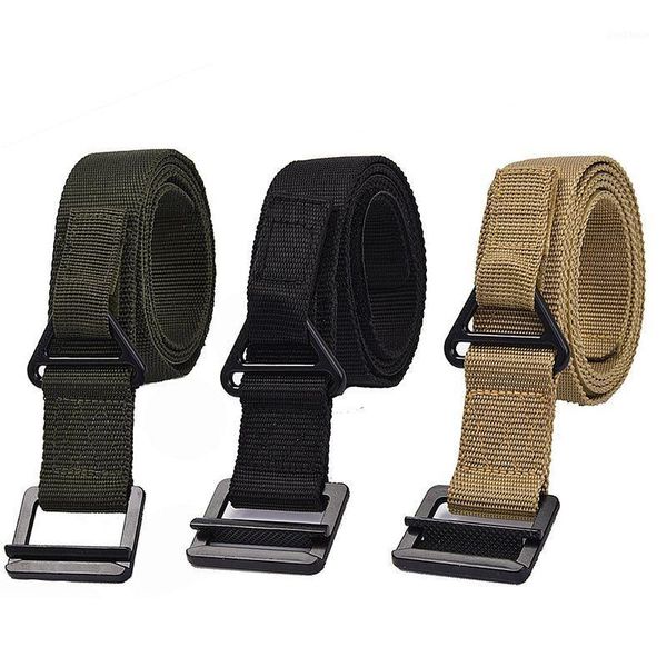 

waist support adjustable survival tactical belt emergency rescue rigger hunting training combat duty nylon1, Black;gray