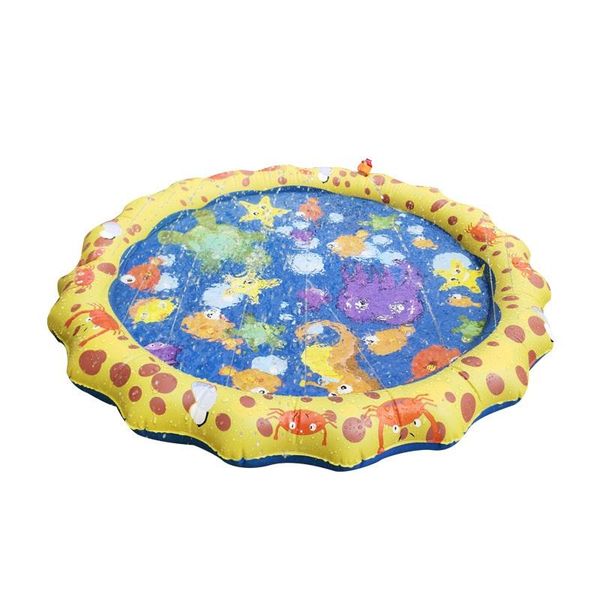 

children happy summer water spraying toys animal round fountain circular foldable ocean world pool kids outdoor game amusement wmtyir