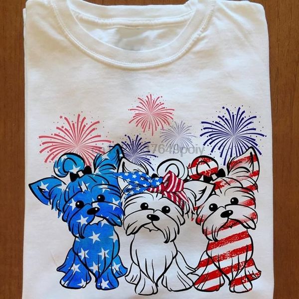 

yorkshire terrier american tee flag firework independence day t-shirt sport hooded sweatshirt hoodie