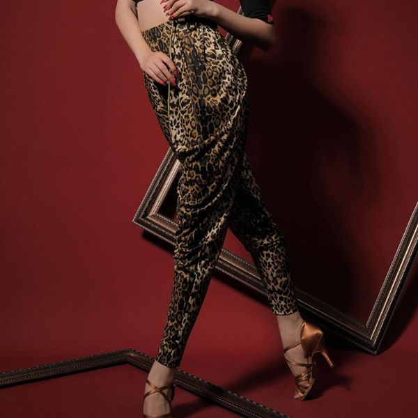 

stage wear 2021 latin dance dress women long pants ballroom samba tango chacha belly dancing performamnce l2122, Black;red