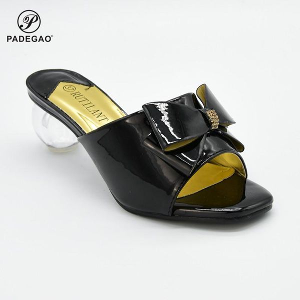 

2020 mature african women black color shoes italian comfortable in heels for party shoes match for wedding