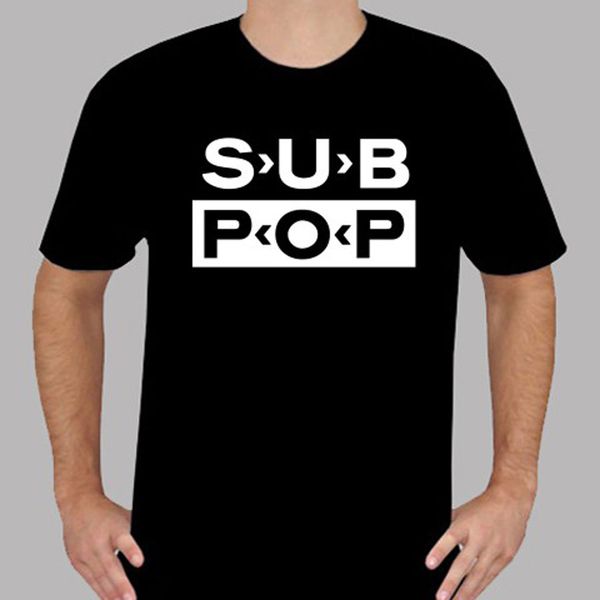 

new sub pop record rock music symbol men's black size s to 3xl hoodie designers t shirts sweatshirt