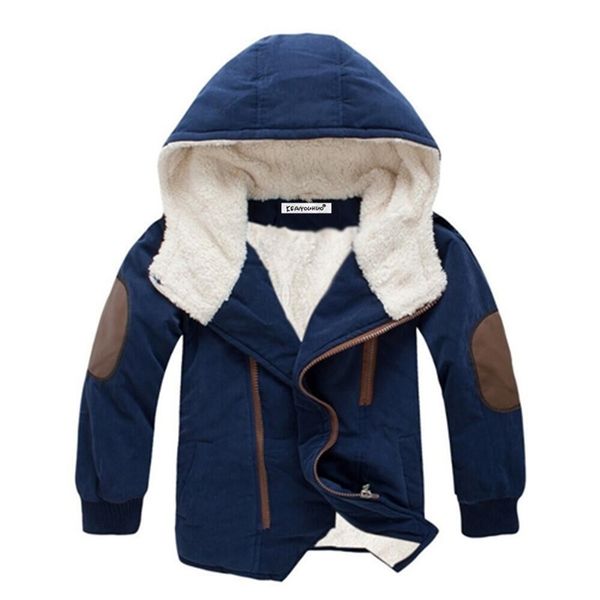 

kids coat 2020 autumn winter boys jacket for boys children clothing hooded outerwear baby boy clothes 4 5 6 7 8 9 10 11 12 year lj200814, Blue;gray