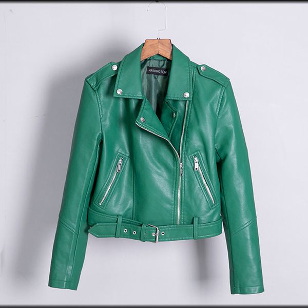 

2021 new autumn goal face down jacket with casual women false leather jackets from black iyl4