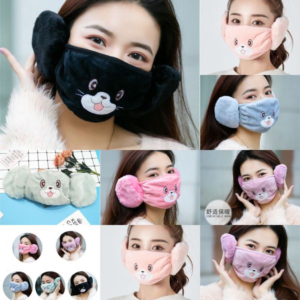 

factoryfactoycotton printing face with ear muffs dustproof anti-dust mask breathable anti fog haze washable mouth 3 nbqs6