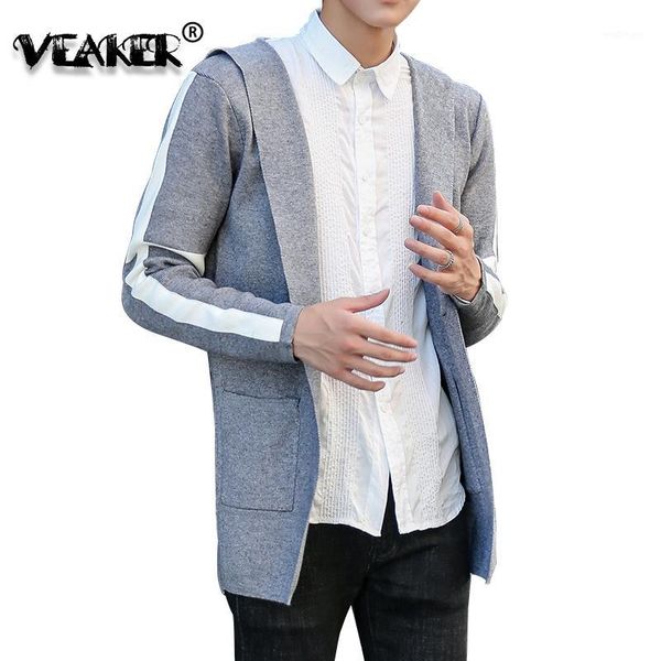 

2020 new men's sweater cardigan coat spring autumn hooded cardigans pocket sweaters outerwear male casual winter sweatercoat1, White;black