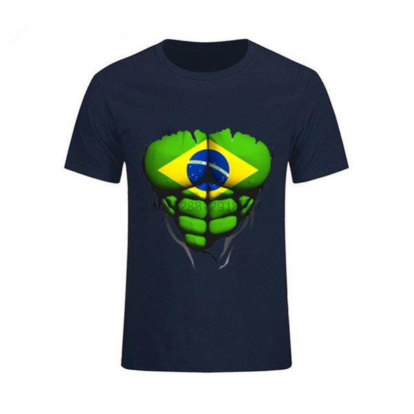 

brazil flag torso body muscle abdos short sleeve crewneck premium man design sportwear homre sport hooded sweatshirt hoodie t shirt