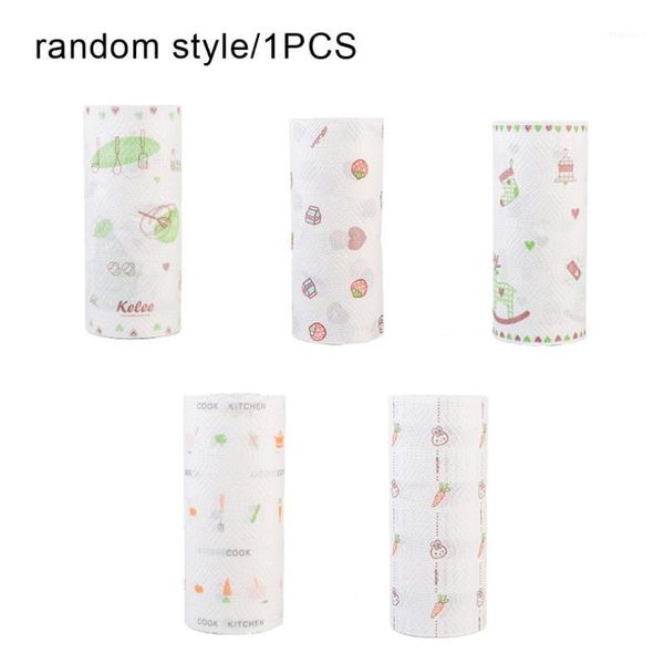 

disposable kitchen towel printing soft and thick two layers strong cleaning ability good water absorption 1 pcs1