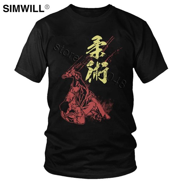 

sport men's brazilian jiu-jitsu t shirt fashion bjj jiu jitsu t-shirts short sleeved pure cotton print tee round neck slim fit apparel