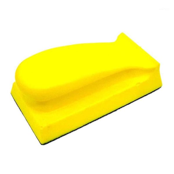 

70x120mm foam hand sanding block hand pad polishing pad for hook and loop disc1