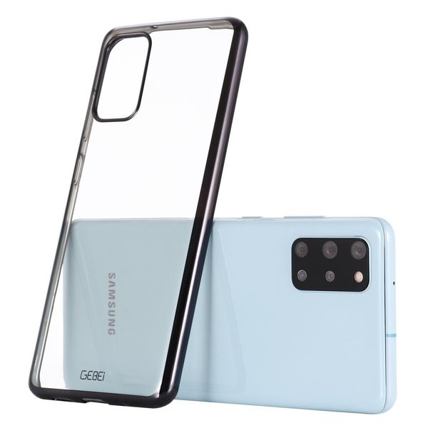 

for galaxy s20 ultra gebei plating tpu shockproof protective case