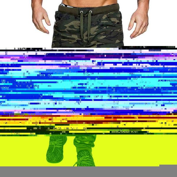 

running pants 2021 thin autumn winter men camouflage casual sweatpants male cargo multi-pocket sportwear mens joggers, Black;blue