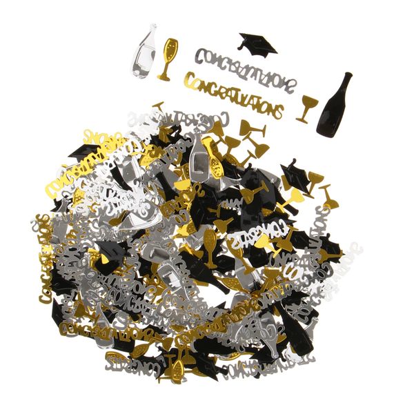 

congratulation champagne cup scatter table confetti graduation party decor