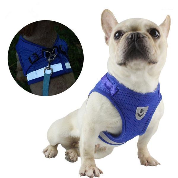 

dog collars & leashes multi-directional reflective design pet chest harness vest-style leash rope supplies vest1