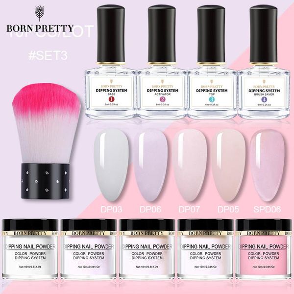 

born pretty dipping nail powder set manicuring design natural dry no need uv lamp cure nail art glitter holographics powder 10ml, Silver;gold