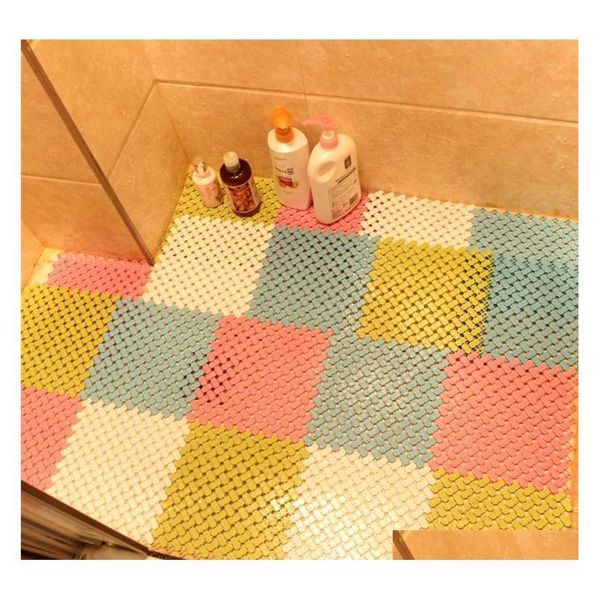 

wholesale- new removable bathroom non-slip pad pvc mat bath shower tub bathing rug bathroom mosaic qylqvg bbgargden