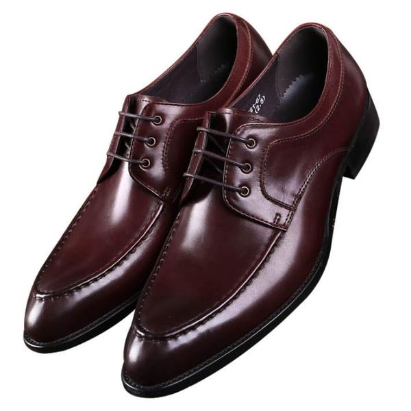 

fashion black / brown tan u-tip business shoes mens dress shoes genuine leather groom man wedding