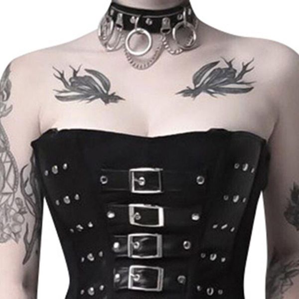 

fashion harajuku handmade o-round collar punk rock gothic choker necklace belt torques for women anime necklaces chokers, Golden;silver