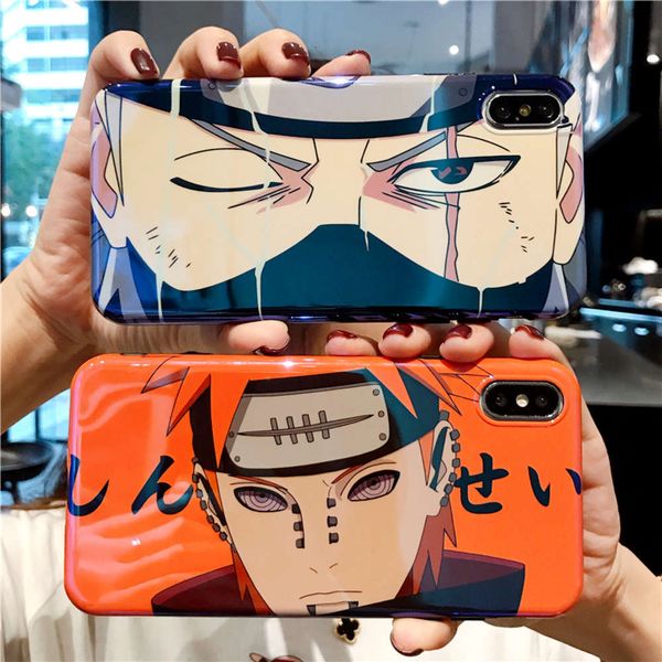

1dwpain hatake kakashi vip 11 pro, 7, 8plus, x, xr, xs, max, 12, mini mobile phone cover, japane anime, naruto, tpu back cover