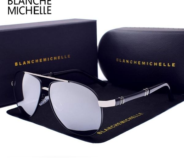 

alloy pilot sunglasses men polarized uv400 sun glasses mens driving sunglass man sunglasses 2020 oculos with11, White;black