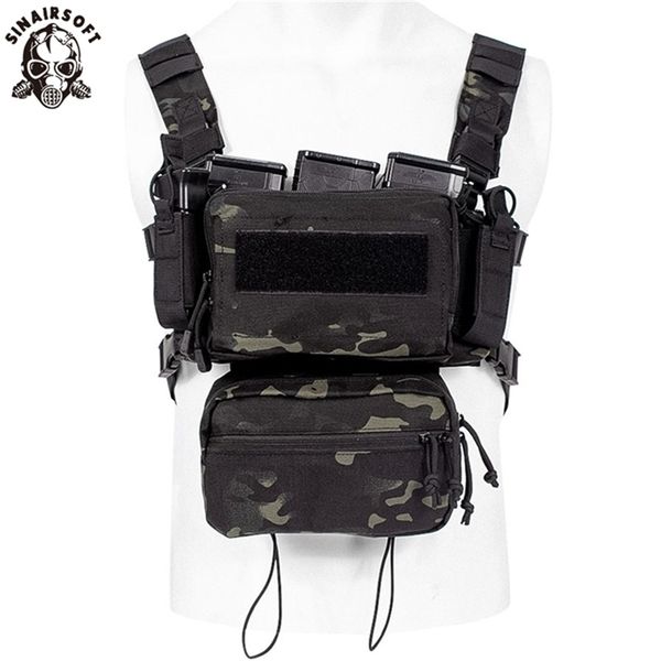 Military Airsoft Taktische Westen Armee Weste Kampf Angriff Platte Träger Brust Rig Tasche CS Outdoor Kleidung Jagd Weste Multicam 201214